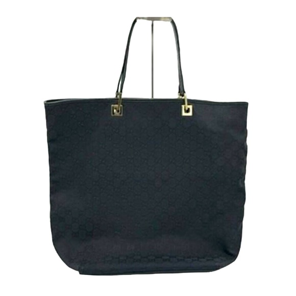 Gucci GG black canvas tote bag - Picture 1 of 12